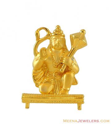 Gold Hanumanji Murti (Idol) ( Ganesh, Laxmi, Krishna and other Gods )