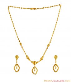 22K Fancy Beaded Necklace Set