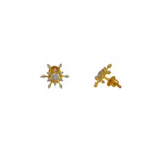 22 Kt Gold Fancy Earrings ( 22 Kt Gold Tops )