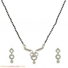 18k Signity Mangalsutra Set  ( Gold Mangalsutra Sets )