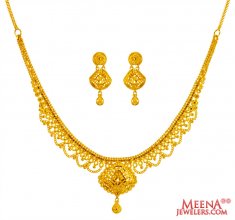 Beautiful Gold Necklace Set