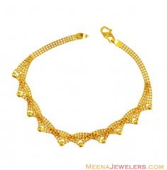 22K Gold Fancy Ladies Bracelet 