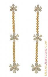 Gold Long Signity Earrings ( Exquisite Earrings )