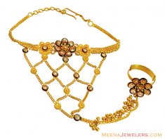 Meena Ladies Panja Bracelet 22K  ( Ladies Bracelets )