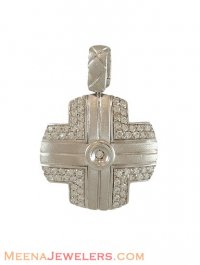 18K White Gold Fancy Pendant
