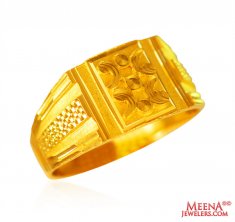 22 Karat Gold Mens Ring
