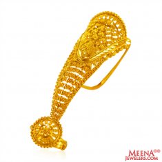 22K Gold Exquisite Long Ring
