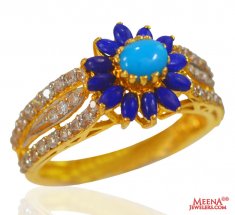 22kt Gold Floral Ring for ladies