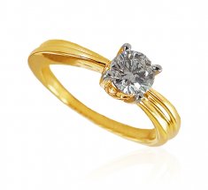18kt Gold Diamond Ring  ( Diamond Rings )