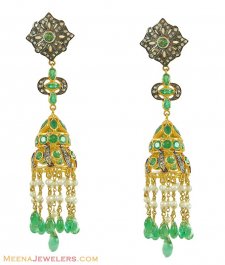 Antique Polki Earrings