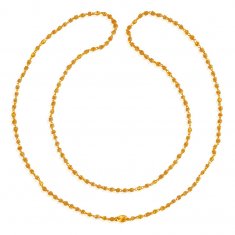 22KT Gold Tulsi Mala ( 22Kt Long Chains (Ladies) )