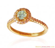 Delicate 18k Gold Engagement Ring