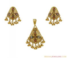 Indian Antique Pendant Set