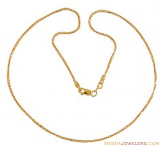 Two tone Gold Chain (14 Inches)
