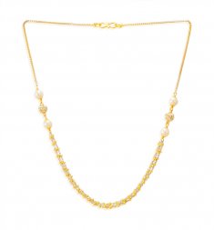 22K Gold Two Tone Chain ( 22Kt Gold Fancy Chains )