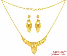 22 Kt Gold Traditional Necklace Set