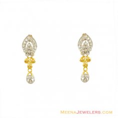 22 Kt Signity Fancy Earrings ( Signity Earrings )