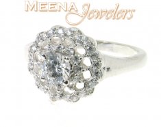 18 Kt White Gold Ladies Ring ( Ladies White Gold Rings )
