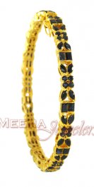 Gold Bangle with Sapphire ( Precious Stone Bangles )