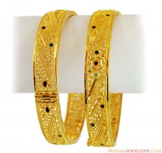 22k Meenakari Kadas(2 Pcs)