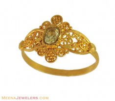 Kids Filigree Ring (Baby Girl) ( 22Kt Baby Rings )