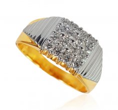 18KT Gold Diamond Ring for Men