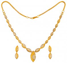 22 Karat Gold Necklace Set  ( Light Sets )