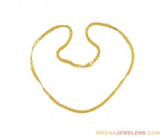 22k Gold Flat Chain