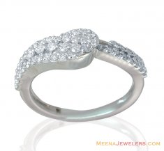 18K White Gold Fancy Diamond Ring ( Diamond Rings )