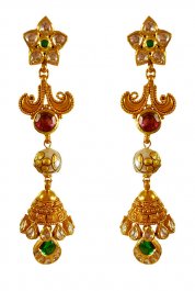 22K Gold Antique Earrings