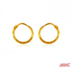 22 Kt Gold Hoop Earrings  ( Hoop Earrings )