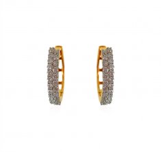18Karat Gold Diamond Earrings ( Diamond Earrings )