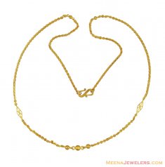 22k Fancy Chain In Gold
