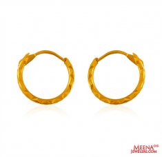 22 kt Gold Hoop Earrings ( Hoop Earrings )