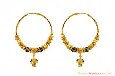 22k Gold Meenakari Bali ( Earrings) ( Hoop Earrings )