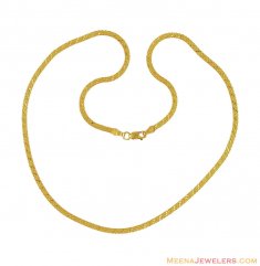 22K Gold Flat Thin Chain