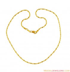 22K Fancy Balls Chain (16 inch)