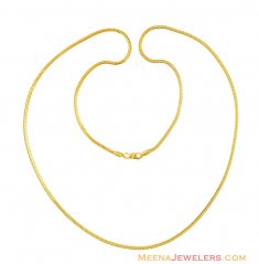 22 Inch 22K Gold Chain 