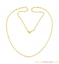 22K Rhodium Balls Chain