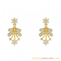 22k Fancy Signity Hanging Earrings ( Signity Earrings )