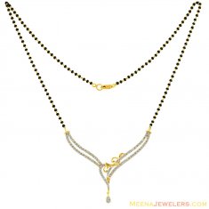 18K Fancy Diamond Mangalsutra ( Diamond MangalSutras )