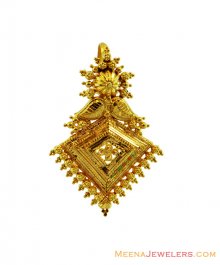 22K Yellow Gold Fancy Pendant