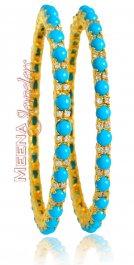 22Kt Bangle with Turquoise