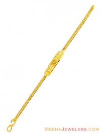 22K Gold Fancy ID Baby Bracelet ( 22Kt Baby Bracelets )