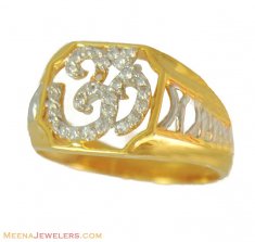 22k Holy OM Signity Mens Ring ( Mens Gold Ring )