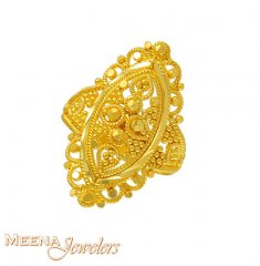 22kt  Filigree  Baby   Gold  Ring  ( 22Kt Baby Rings )