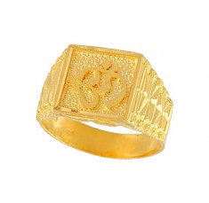 22Kt Gold OM Ring ( Religious Rings )