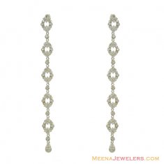 White Gold Signity Earrings
