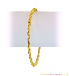 22K Fancy Gold Bangle (1 Pc)