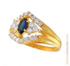 22 Kt Gold Ladies Signity Ring